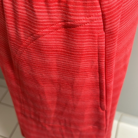 T by Talbots Coral Two Tone Striped Sleeveless Elastic Drawstring Waist Dress Lg - Picture 7 of 11